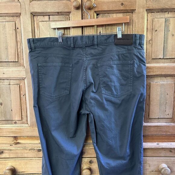 Men's Ermenegildo Zegna 42 x 30 Charcoal Dark Gray Jeans Denim Straight Leg Jean - Picture 10 of 15